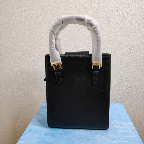 Bafelli Universe Cat Leather Mini Satchel Gold Zeus Emblem Luxury Bag - Picture 7 of 16